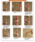 Step-by-step instructions for using Crack Injection Epoxy Kit For Concrete, Wood, Fiberglass And Metal In A 10 Oz Cartridge With Resin And Hardener, One Gun Ready