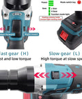 26V Cordless Electric Rivet Nut Gun With Two 5.2Ah Batteries For M3 To M12 Hardware In Steel Or Aluminum No Hassle Cordless Beast For Garage And Fab Shop Quick Assembly Tool gear switch features and operation controls.