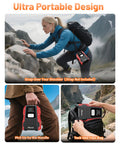 Various uses of All In One Jump Starter With Air Compressor Portable 12V Battery Pack for hiking and travel
