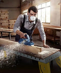Hella Badass Portable Welding Table With Adjustable Height And Three Angle Positions Folding Workbench On Wheels being used for woodworking.