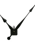 High Torque Clock Movement With Long Shaft And 12 Inch Spade Hands Replacement Mechanism For Large Dials 1-3/32 Inch Total Shaft Length