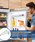 2 Pack Stainless Steel Fridge Hinges Replacement For Refrigerator Doors With Right Shaft Inner Column Hinge, 0.28 In Dia