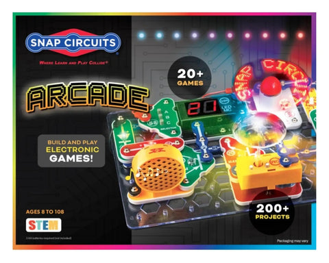 Arcade Electronics Exploration Kit For Kids Ages 8 And Up Dozens Of Hands On Projects Full Color Project Manual Safe STEM Toys
