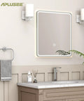 Slick Premium Chrome Square Hand Towel Ring For Bathroom Sink Wall Mounted Heavy Duty Rust Resistant Quick Dry Space Saver Solid Bracket Tight Pro Style with towel and vanity.