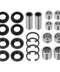 Front Upper Lower A Arm Bearing Seal Shaft Rebuild Repair Kit Two Sided For ATV Front End Suspension Fit For KFX450R 2008 2014