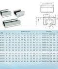 Smooth Sliding Guide Rail Kit 4Pcs Set With SBR12UU SBR16UU SBR20UU lock type bearings, technical specs and diagrams shown.