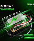 Heavy Duty 55 Amp RV Power Converter Main Board Straight Bolt Swap For Wf 8955 Pec Series showing efficient charging and wiring.