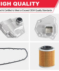 Nissan Transmission Filter And Oil Pan Gasket Kit Fits Altima Rogue Sentra NV200 31728 1XF02 31728 1XF03 5191890AA Replacement Valve Pan Gasket Oil Strainer