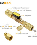 HVAC Valve Core Removal Tool Dual Size One Quarter Inch And Five Sixteenth Inch SAE For R410A R22 R12 R407 R404 R32 Systems