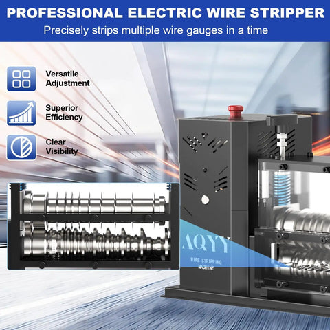 Automatic Wire Stripping Machine For Copper Wires 0.08 To 1.5 Inches, 11 Channel Design With 700W Motor And 10 Ultra Blades
