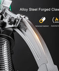 Heavy Duty Two Or Three Jaw Interchangeable Bearing Puller Kit Forged Alloy Steel Gear Gripper with robust claws close-up.