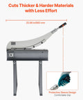 20 Inch Guillotine Shear Benchtop Cutter Manual Plate Shear For Metal Sheet Processing Pro Grade Heavy Duty Stand Included