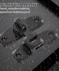 Two Pack Pocket Sliding Barn Door Lock Latch With 90 and 180 Degree Flip For Privacy Heavy Duty Alloy Hardware Weather Resistant
