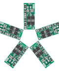 Badass 2S Battery Management Board With Automatic Balance Charging Circuit For 18650 Li Ion And Polymer Packs shown in a star formation.
