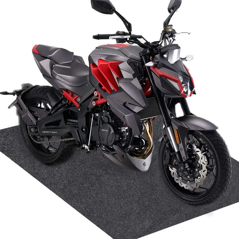 Heavy Duty Garage Floor Mat 36x60 Inches Absorbs Oil And Liquids With Waterproof Backing Protects Garage Floors, under motorcycle