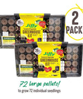 Tomato And Vegetable Seed Starter Tray Kit With 36 Cell 50mm Peat Pellets Two Pack Including Humidity Domes Bonus SUPERthrive