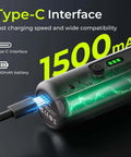 Electric Screwdriver Set With 33 Magnetic Bits And 3 Torque Settings, 300 RPM, 1500mAh Rechargeable Cordless Driver, LED Light