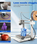 3D printer using Dope Silk PLA Filament 1.75mm Blue Silver Dual Color Coextrusion, 2 In 1 Color Change PLA Filament, 1kg Spool