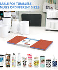 Dope Sublimation Tumbler Wraps For Mug Press And Heat Press Machines With Three Thickness Options silicone wraps next to mugs