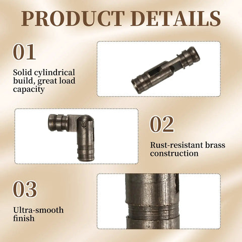 20 Pack Concealed Barrel Hinges Brass Cylinder 4x17mm Hidden Hinges For Jewelry Boxes Music Boxes Small Woodworking Projects And Cabinet Doors Black Finish Built To Last