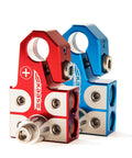 Lead Acid Battery Terminal Clamps Set For Positive And Negative Posts With SAE DIN EN Tapered Top Posts Four Way Connectors