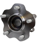 Close-up of Rear Wheel Hub And Bearing Assembly For Nissan Altima 2019-2021 And Pathfinder 2022 AWD Left And Right Side Direct Fit Replacement 43202-5NA0B With Smooth Rotation And Improved Handling, showing bolts and splines.