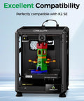 K2 SE 3D printer showcasing compatibility with colorful printed model inside, highlighting compatibility for K2 SE Extruder Stepper Motor Replacement.
