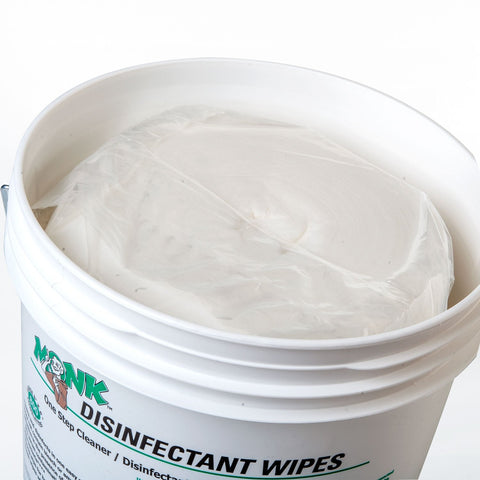 Open bucket of Gym Grade Disinfectant Wipes One Step Cleaner Sanitizer Deodorizer For Gyms Fitness Clubs Schools And Commercial Facilities