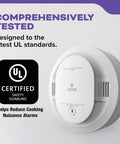 2 In 1 Smoke And Carbon Monoxide Detector AA Battery Powered With LED Status Lights 85 dB Alarm Compact 5 Inch Unit Model 30CUDR