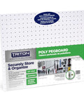 Heavy Duty Pegboard Set Of 2 Wall Panels 22 By 18 By One Eighth Inch Holes For Home Office Garage Storage And Organization White Tough