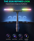 Solar Pool Fountain With 10 Color LED Lights, Auto Dusk Sensor and Timer, remote control, dual head spray in sleek design
