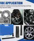 52 In 1 Custom Bushing Driver Kit For Transmission Bushing Removal And Seal Installation, Universal Auto Repair Kit