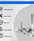 Raptor 660R Hardware Kit 176 Pcs 304 Stainless Steel Bolts Nuts Screws Washers Fit Yamaha YFM660R 2001 2005 Replacement Set