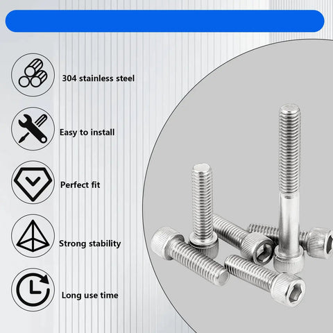 Raptor 660R Hardware Kit 176 Pcs 304 Stainless Steel Bolts Nuts Screws Washers Fit Yamaha YFM660R 2001 2005 Replacement Set