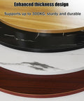 Effortless Spin Lazy Susan Turntable With Whisper Quiet Bearings And Polished White Maple Frame showing enhanced thickness design and durability.