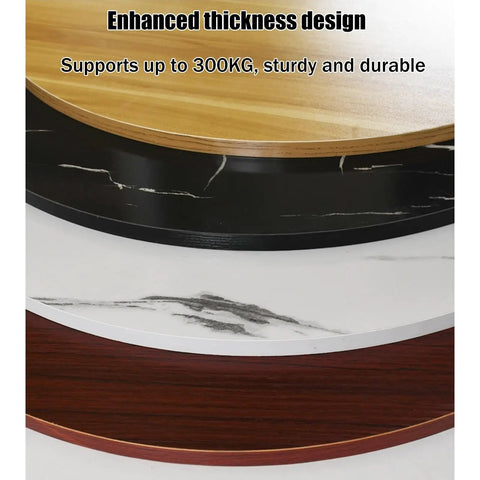 Effortless Spin Lazy Susan Turntable With Whisper Quiet Bearings And Polished White Maple Frame showing enhanced thickness design and durability.