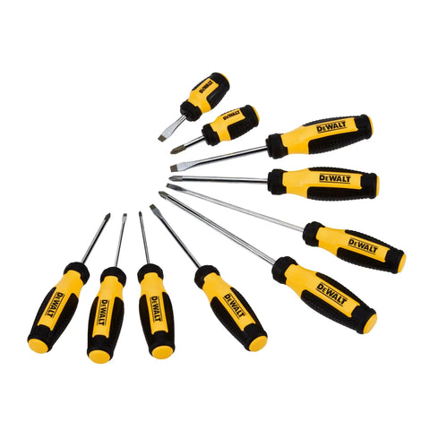 Fixed Bar Screwdriver Set 10 Piece With Magnetic Tip For Quick Fastener Fit Workhorse Build Pro Grade Performance