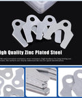 Universal Body Shim Kit 144 Pcs Set For Auto Alignment And Camber Adjustments Includes 1/16 Inch 1/64 Inch 1/32 Inch And 1/8 Inch Shims For Precise Body Part Alignment And Fit, featuring zinc-plated shims in various sizes.