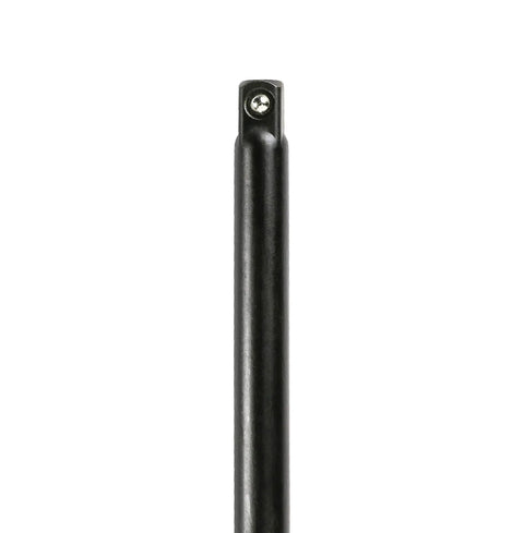 Close-up of heat-treated steel adapter from Impact Grade Socket Adapter Set For Drill Drivers, Ten Piece Three Eighths Inch Drive, Three Inch Long.
