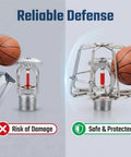 Straight Up Protection For Your 3/4 Fire Sprinkler Head This Bully Proof Cage Guard with basketball impact prevention.