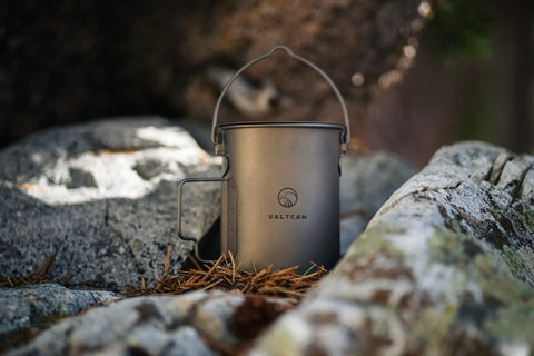 Ultra Lightweight 900ml Titanium Camping Pot And Mug With Lid And Mesh Bag Drink Directly From One Pot 134g Ultralight