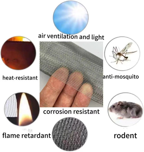 20 Mesh 304 Stainless Steel Wire Mesh Heavy Duty Rustproof Screen for garden and bug control, features and uses