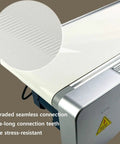 Close-up of upgraded seamless connection on Compact LED Conveyor Belt For Factory Cargo 170X300mm, showcasing stress-resistant features.