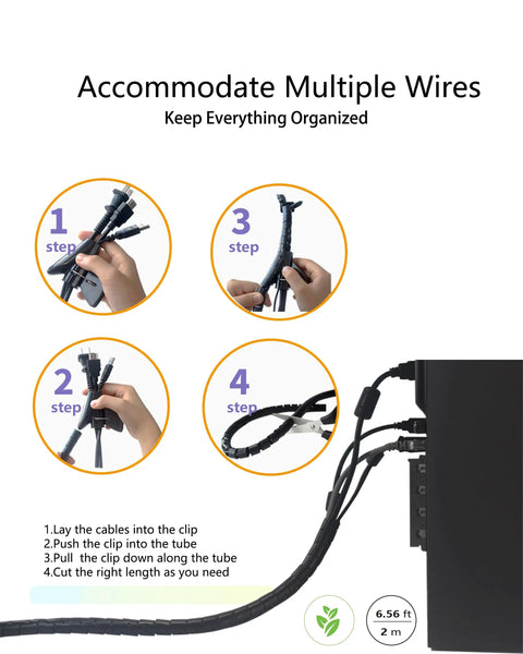 Six Pack Desk Grommet Hole Saw Kit 50 Mm Bi-Metal with drill bit hex key, cable sleeve, wire grommet installation illustration