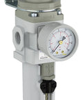 Heavy Duty Built To Last 3/8 Inch NPT Compressed Air Filter Regulator Piggyback Combo metal bowl gauge