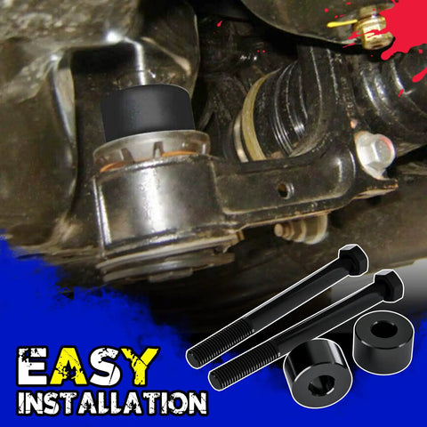 Diff Drop Kit For 2007-2022 Toyota Tundra 4WD - CNC Machined T6 Aluminum Differential Drop Spacer With Skid Plate shown in installation