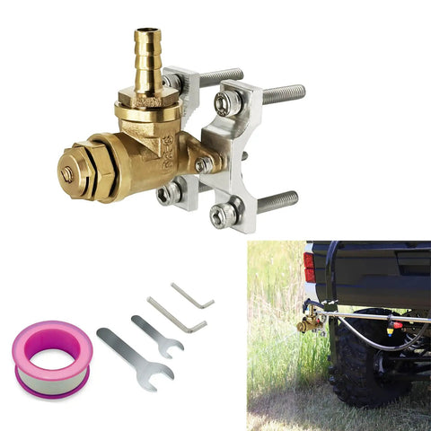 Boomless Spray Nozzle For ATV Sprayers With Brass Size 10 And Size 12 Orifices, Ultra Portable Spot Sprayer Attachment