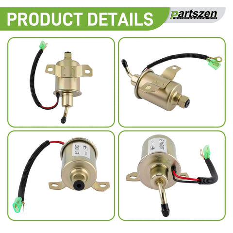 Must Have Fuel Pump And Filter Tune Up Kit For Onan Cummins 4000 4KW Microlite MicroQuiet Generators, shown front and side views