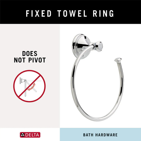 Hand Towel Holder Square Chrome Ring Wall Mount For Kitchen And Bathroom Must Have Space Saving Accessory With Durable Polished Finish That Resists Tarnish And Corrosion