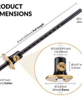 Pro Grade Wheel Marking Gauge With Replacement Cutters, Woodworking Marking Scriber Kit dimensions and metal components